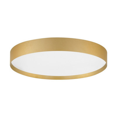 Luminosa Lighting Luminosa Roi 40Cm Flush Ceiling Light Brushed Gold Triac Dimmable Led 37W 3555Lm 2700-3000K Cct from B&Q