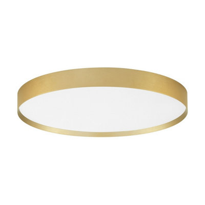 Luminosa Lighting Luminosa Roi 50Cm Flush Ceiling Light Brushed Gold Triac Dimmable Led 48W 3724Lm 2700-3000K Cct from B&Q