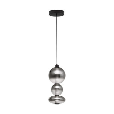 Luminosa Lighting Luminosa Bally Integrated Led Pendant Ceiling Light Matt BlackSmokey Grey Triac Dimmable Led 20W 1400Lm 3000K from B&Q
