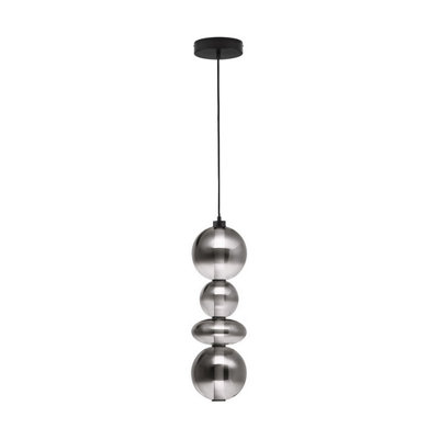 Luminosa Lighting Luminosa Bally Integrated Led Pendant Ceiling Light Matt BlackSmokey Grey Triac Dimmable Led 36W 2520Lm 3000K from B&Q