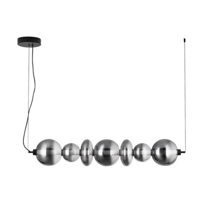 Luminosa Lighting Luminosa Bally Bar Pendant Ceiling Light Matt BlackSmokey Grey Triac Dimmable Led 40W 2800Lm 3000K from B&Q