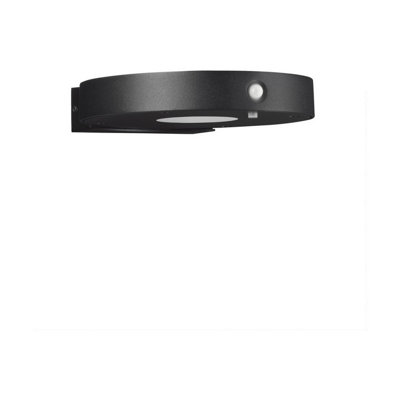 Luminosa Lighting Luminosa Aigo Outdoor Wall Down Lamp Dark Anthracite Led 2W 145Lm 3000K Ip65 Solar Pir Sensor from B&Q