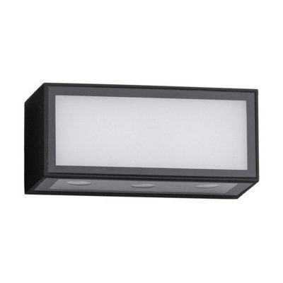 Luminosa Lighting Luminosa Inga Outdoor Up Down Wall Lamp Dark Anthracite Led 11W 875Lm 3000K Ip65 from B&Q