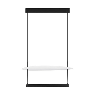Luminosa Lighting Luminosa Diona 60Cm Integrated Led Pendant Ceiling Light Sandy BlackWhite Triac Dimmable Led 40W 2560Lm 3000K from B&Q