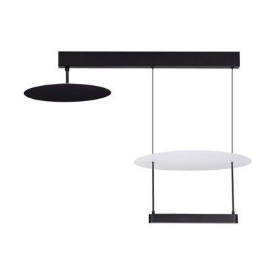 Luminosa Lighting Luminosa Diona Integrated Led Pendant Ceiling Light Sandy BlackWhite Triac Dimmable Led 35W 2420Lm 3000K from B&Q