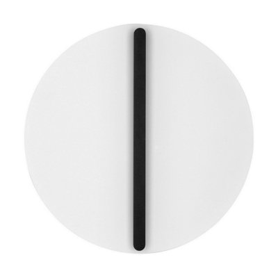 Luminosa Lighting Luminosa Nalu 40Cm Flush Wall Lamp BlackWhite Triac Dimmable Led 28W 1680Lm 3000K from B&Q