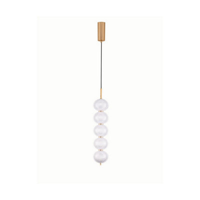 Luminosa Lighting Luminosa Klelia Slim Pendant Ceiling Light Brass Gold Triac Dimmable Led 30W 2482Lm 3000K from B&Q