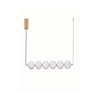 Luminosa Lighting Luminosa Klelia Bar Pendant Ceiling Light Brass Gold Triac Dimmable Led 34W 2911Lm 3000K from B&Q