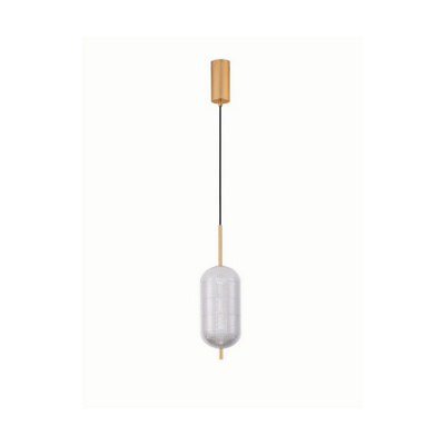 Luminosa Lighting Luminosa Klelia Slim Pendant Ceiling Light Brass Gold Triac Dimmable Led 17W 1451Lm 3000K from B&Q