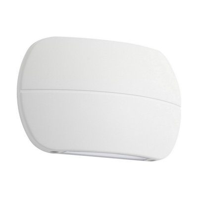 Luminosa Lighting Luminosa Prato Outdoor Up Down Wall Lamp Sandy White Led 10W 434Lm Ip65 3000K from B&Q