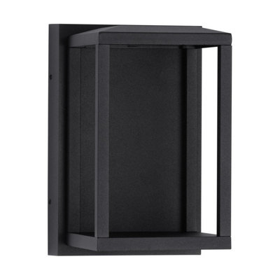 Luminosa Lighting Luminosa Prive Outdoor Wall Lantern Sandy Black Led 14W 383Lm Ip65 3000K from B&Q