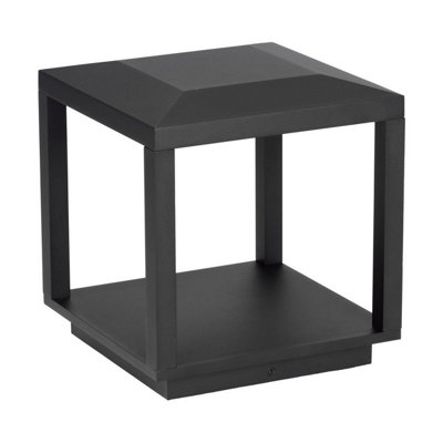 Luminosa Lighting Luminosa Prive 25Cm Outdoor Pedestal Light Sandy Black Led 15W 155Lm Ip65 3000K from B&Q