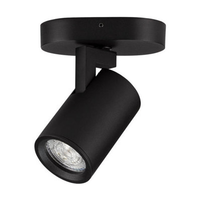 Luminosa Lighting Luminosa Esto Single Spotlight Sandy Black Gu10 1X10W from B&Q