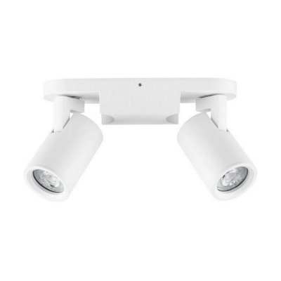 Luminosa Lighting Luminosa Esto Twin Ceiling Spotlight Sandy White Gu10 2X10W from B&Q