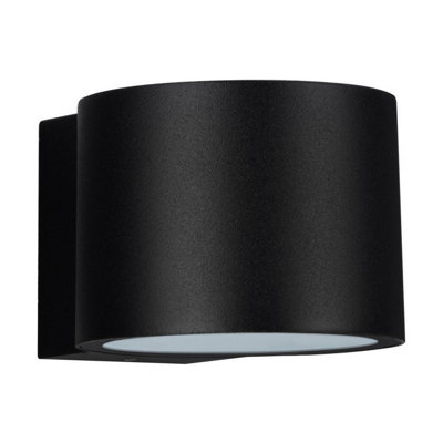Luminosa Lighting Luminosa Beta Outdoor Wall Down Lamp Sandy Black Led 8W 684Lm Ip54 3000K from B&Q