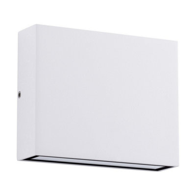 Luminosa Lighting Luminosa Tick Outdoor Up Down Wall Lamp Sandy White Led 7W 416Lm Ip54 3000K from B&Q