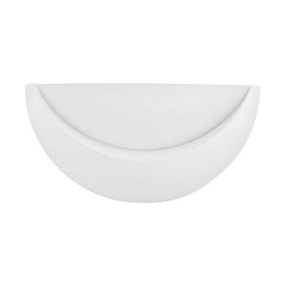 Luminosa Lighting Luminosa Alas Plaster Wall Lamp White E14 1X5W from B&Q