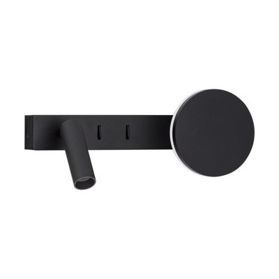 Luminosa Lighting Luminosa Noima Reading Wall Light Sandy Black Led 9W 543Lm 3000K from B&Q