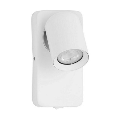 Luminosa Lighting Luminosa Cosmina Reading Wall Light Sandy White Gu10 1X10W Switch On/off from B&Q