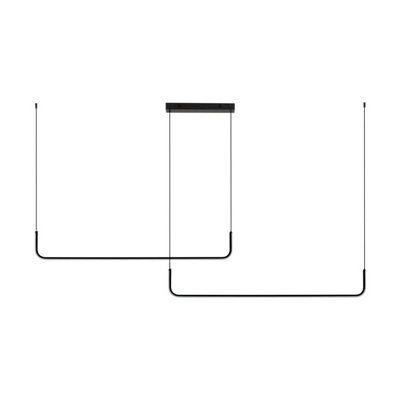 Luminosa Lighting Luminosa Strita Bar Pendant Ceiling Light Sandy Black Triac Dimmable Led 42W 1849Lm 3200K from B&Q