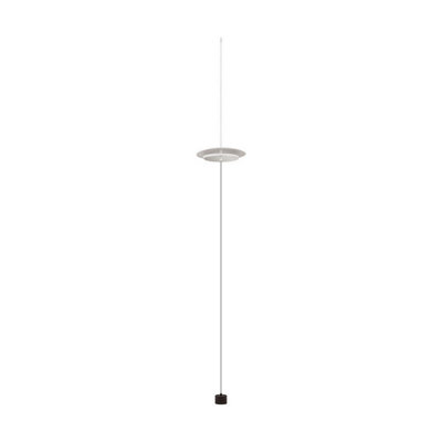 Luminosa Lighting Luminosa Olos Integrated Led Pendant Ceiling Light Sandy WhiteChrome Dimmable Led 21W 918Lm 3000K from B&Q