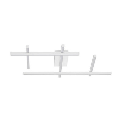 Luminosa Lighting Luminosa Pace Integrated Led Semi Flush Ceiling Light Sandy White Triac Dimmable Led 63W 4020Lm 3000K from B&Q