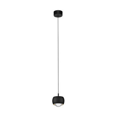 Luminosa Lighting Luminosa Conga Slim Pendant Ceiling Light Sandy Black Led 13W 922Lm 3000K from B&Q
