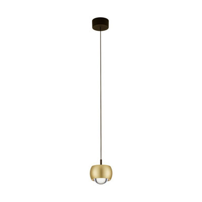 Luminosa Lighting Luminosa Conga Slim Pendant Ceiling Light Gold Led 13W 922Lm 3000K from B&Q