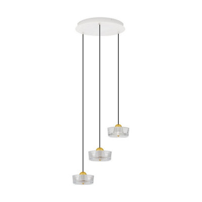 Luminosa Lighting Luminosa Keros Cluster Pendant Ceiling Light Platinum GoldSandy White Led 18W 1182Lm 3000K from B&Q