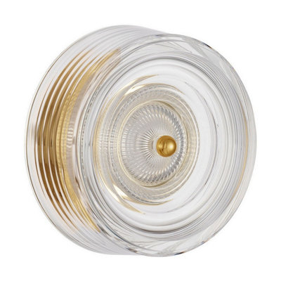 Luminosa Lighting Luminosa Keros Wall Lamp Platinum Gold Led 6W 394Lm 3000K from B&Q