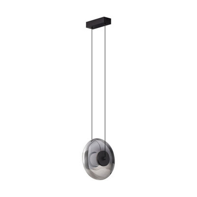 Luminosa Lighting Luminosa Ballet Integrated Led Pendant Ceiling Light Sandy BlackSmokey Grey Triac Dimmable Led 8W 221Lm 3000K from B&Q