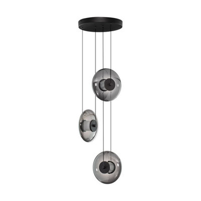 Luminosa Lighting Luminosa Ballet Cluster Pendant Ceiling Light Sandy BlackSmokey Grey Triac Dimmable Led 24W 660Lm 3000K from B&Q