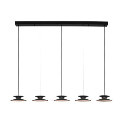 Luminosa Lighting Luminosa Morphi Bar Pendant Ceiling Light Sandy BlackGold Triac Dimmable Led 245W 800Lm 3000K from B&Q