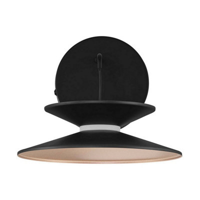 Luminosa Lighting Luminosa Morphi Dome Wall Lamp Sandy BlackGold Triac Dimmable Led 5W 165Lm 3000K from B&Q