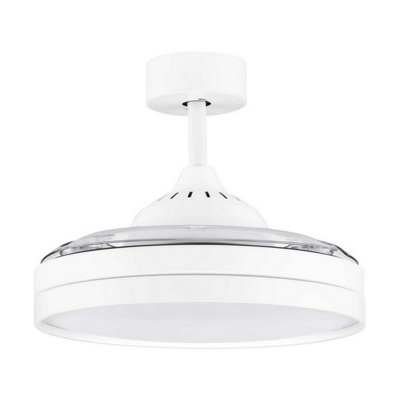 Luminosa Lighting Luminosa Nevma Ceiling Fan Matt White Led 36W 4100Lm 3000-4000-6500K Cct Remote Control from B&Q