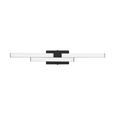 Luminosa Lighting Luminosa Atom Bathroom Over Mirror Light Matt Black Led 14W 1342Lm Ip44 4000K from B&Q