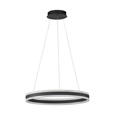 Luminosa Lighting Luminosa Alaro 60Cm Integrated Led Pendant Ceiling Light Sandy Black Triac Dimmable Led 46W 3067Lm 3000K from B&Q