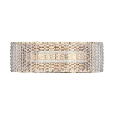 Luminosa Lighting Luminosa Kinara Integrated Led Wall Lamp Platinum Gold Led 6W 390Lm 3000K from B&Q