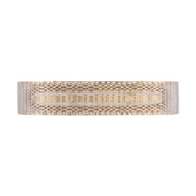 Luminosa Lighting Luminosa Kinara Integrated Led Wall Lamp Platinum Gold Led 10W 600Lm 3000K from B&Q