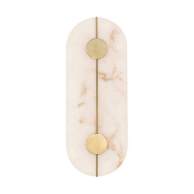 Luminosa Lighting Luminosa Aider Integrated Led Wall Lamp Brass Gold Led 19W 866Lm 3000K from B&Q