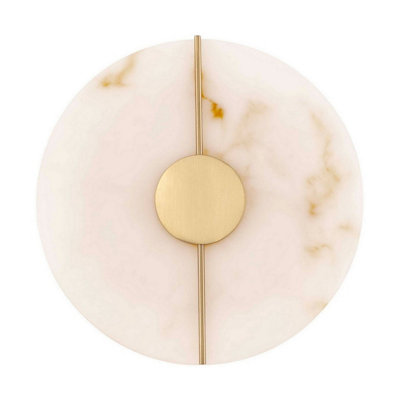 Luminosa Lighting Luminosa Aider Integrated Led Wall Lamp Brass Gold Led 12W 694Lm 3000K from B&Q