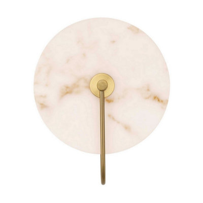 Luminosa Lighting Luminosa Aider Integrated Led Wall Lamp Brass Gold Led 6W 417Lm 3000K from B&Q