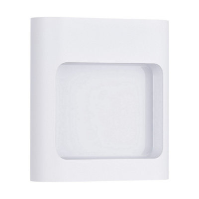 Luminosa Lighting Luminosa Tall Outdoor Flush Wall Lamp Sandy White Led 6W 388Lm Ip54 3000K from B&Q