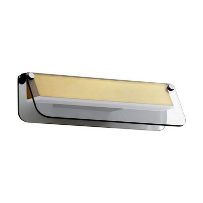 Luminosa Lighting Luminosa Apnea Integrated Led Wall Lamp Sandy BlackGoldGrey Led 7W 420Lm 3000K from B&Q
