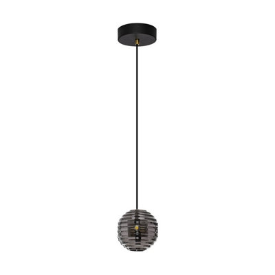 Luminosa Lighting Luminosa Las Globe Pendant Ceiling Light Sandy BlackGoldGrey Led 13W 650Lm 3000K from B&Q