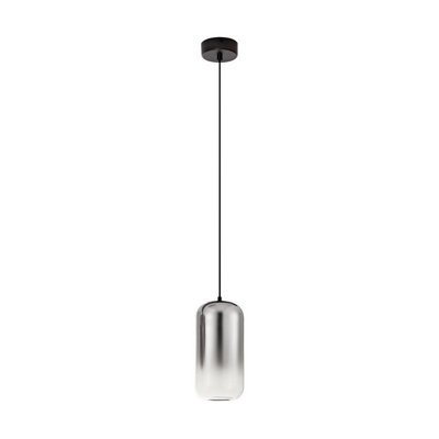 Luminosa Lighting Luminosa Aelia Tall Slim Pendant Ceiling Light SmokeyMatt Black Led 3W 180Lm 3000K from B&Q