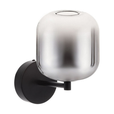 Luminosa Lighting Luminosa Aelia Globe Wall Lights SmokeyMatt Black Led 3W 180Lm 3000K from B&Q