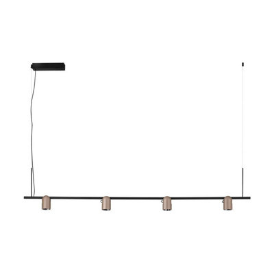 Luminosa Lighting Luminosa Sirmos Bar Pendant Ceiling Light Champagne GoldSandy Black Triac Dimmable Led 30W 1608Lm 3000K from B&Q