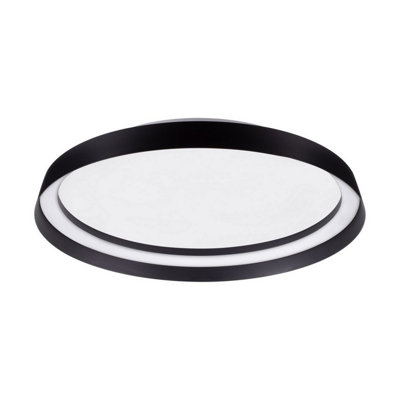 Luminosa Lighting Luminosa Ormi 45Cm Flush Ceiling Light Sandy Black Triac Dimmable Led 38W 2713Lm 2700-3000-4000K Cct from B&Q