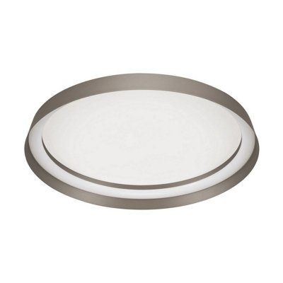 Luminosa Lighting Luminosa Ormi 45Cm Flush Ceiling Light Champagne Brown Triac Dimmable Led 38W 2713Lm 2700-3000-4000K Cct from B&Q